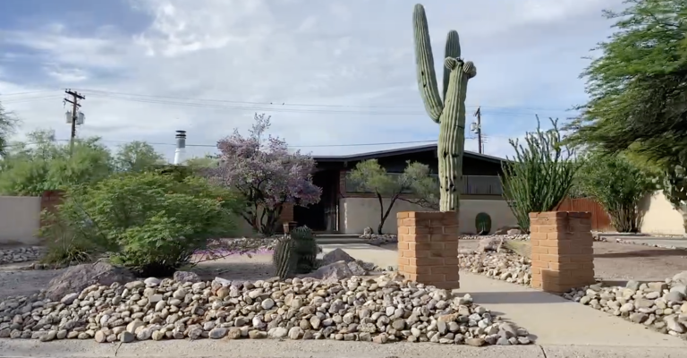 Mid-Century Modern home featured in the Indian Ridge Estates neighborhood of Tucson